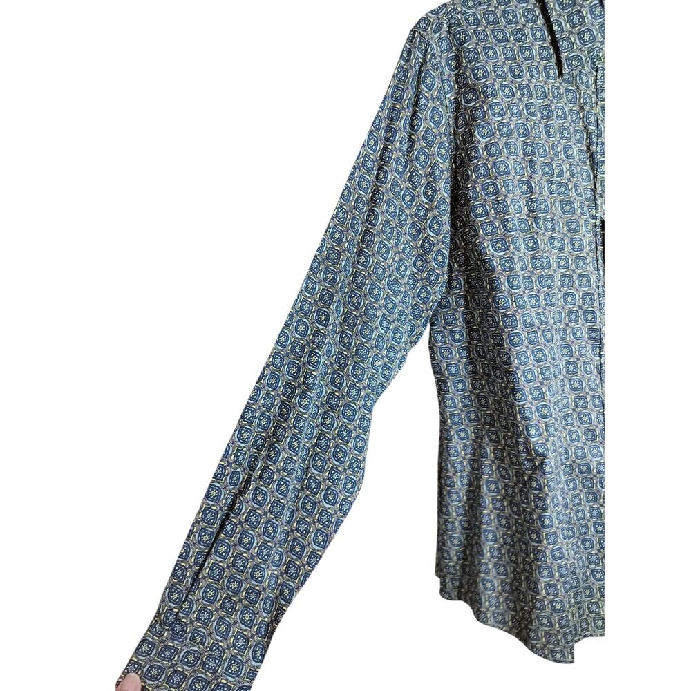 5620)Cinch Woman XL Multicolor Western Button Down No Pocket Performance Shirt - Picture 5 of 9